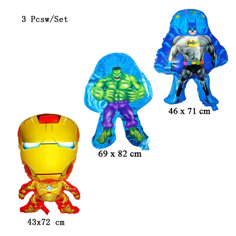 3Pcs/Lot avengers party balloon inflatable toys cartoon superhero party decoration baby kids children birthday balloons
3Pcs/Lot avengers party balloon inflatable toys cartoon superhero party decoration baby kids children birthday balloons