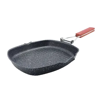 Non-Stick Carbon Steel Grill Frying Pans with Folding Wooden Handle Marble Coating Fluted Bottom
Non-Stick Carbon Steel Grill Frying Pans with Folding Wooden Handle Marble Coating Fluted Bottom