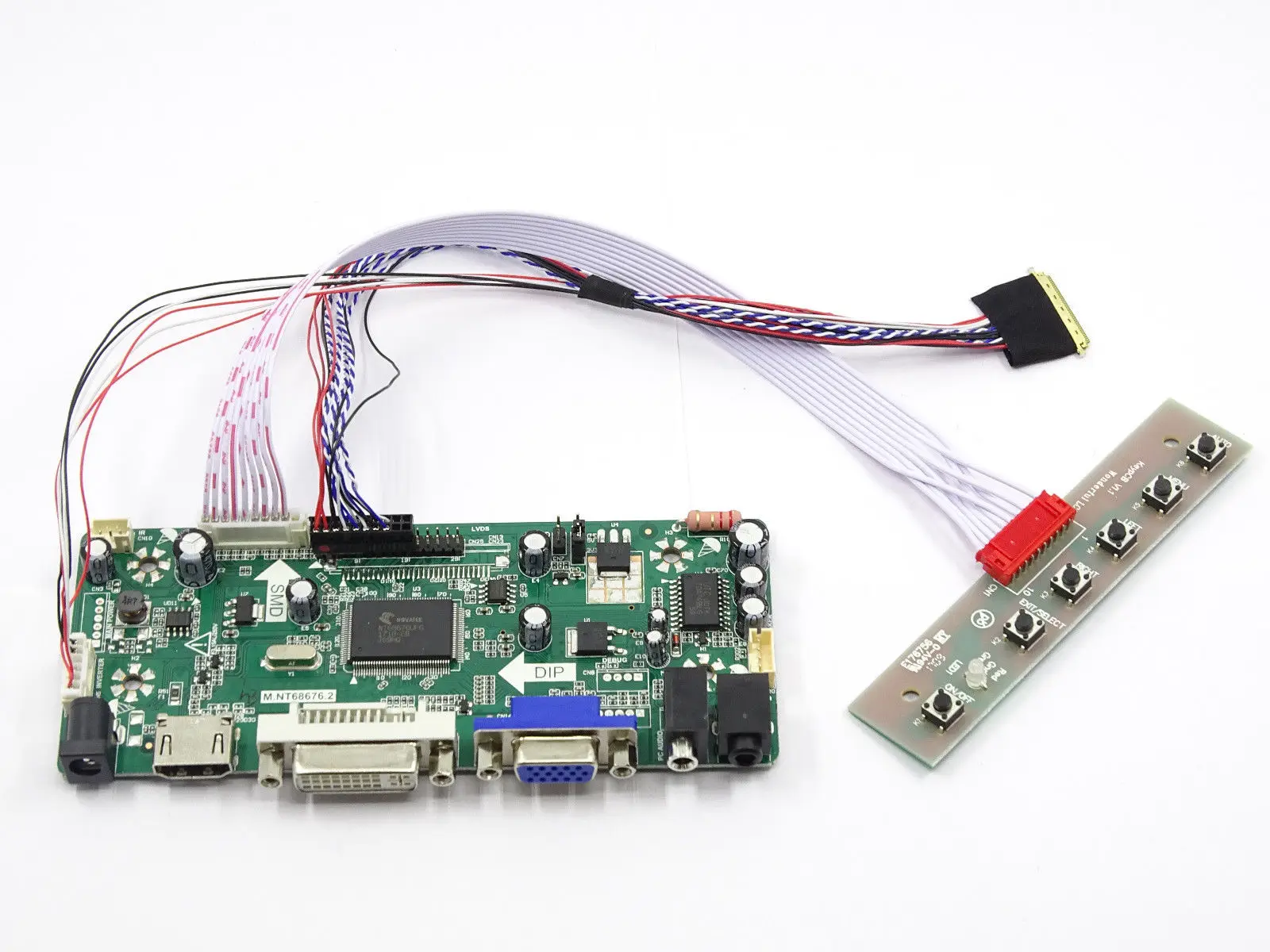 Latumab New NT68676 HDMI+DVI+VGA LCD Controller Driver Board Kit for 1440X900 LP154WP2(TL)(C2) Free shipping
Latumab New NT68676 HDMI+DVI+VGA LCD Controller Driver Board Kit for 1440X900 LP154WP2(TL)(C2) Free shipping