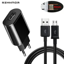 9mm ארוך טיפ מיקרו USB USB עמוק מחבר 1 m כבל + 5V2A מטען עבור Homtom ZOJI Z8 Z7 nomu S10 פרו S20 S30 מיני Guophone V19(China)