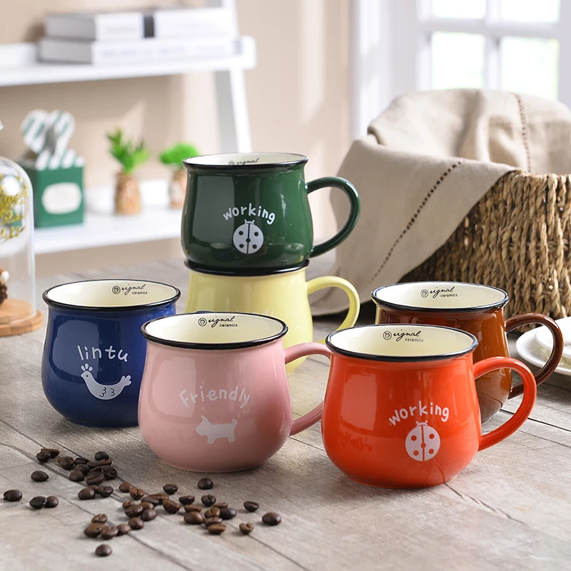 Image High Quality Best Novelty Unique Personalized Funny Printed Ceramic Soup Latte Tea Cup Porcelain Coffee Mugs With Handle