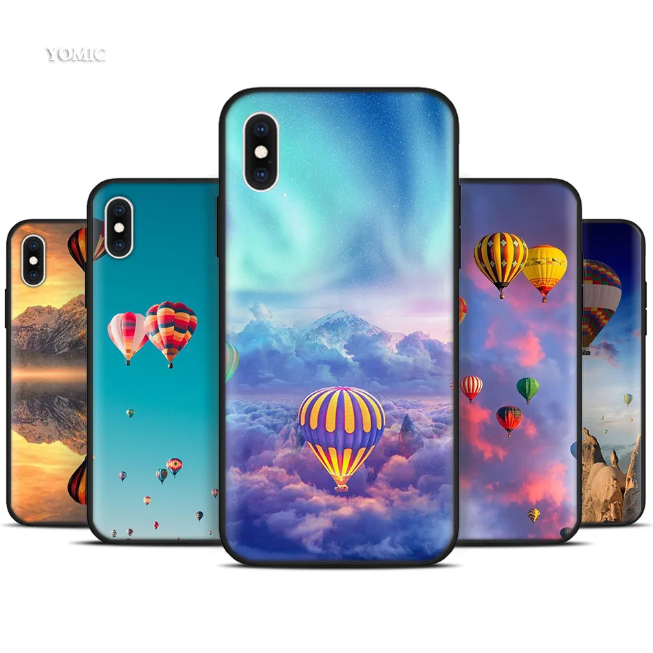 Silicone Black Coque Case for iPhone XR X XS MAX 7 8 6 6S Plus 5 5S SE 5C 7Plus 8Plus Mobile Phone air balloon Sunset sky
Silicone Black Coque Case for iPhone XR X XS MAX 7 8 6 6S Plus 5 5S SE 5C 7Plus 8Plus Mobile Phone air balloon Sunset sky