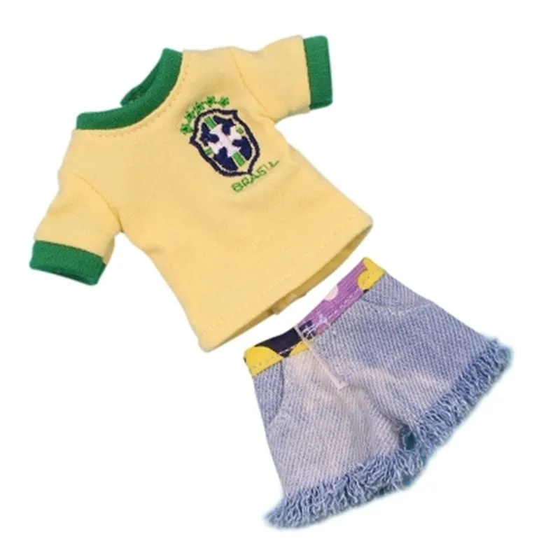 Hot Brazilian Team Uniform For 30cm Blyth Doll Clothes Short Sleeve T-shirt For Blyth 1/6 Dolls Accessories Clothes For Gifts
Hot Brazilian Team Uniform For 30cm Blyth Doll Clothes Short Sleeve T-shirt For Blyth 1/6 Dolls Accessories Clothes For Gifts