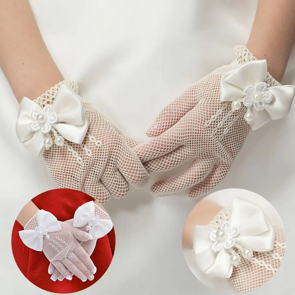 1Pair Fashion Party Kids Beautiful Cream Lace Pearl Fishnet Gloves Communion Flower Kids Girl Bowknot Gloves
1Pair Fashion Party Kids Beautiful Cream Lace Pearl Fishnet Gloves Communion Flower Kids Girl Bowknot Gloves
