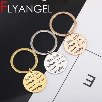 New Creative Key Holder Engraved keychain You're Every Minute Of Everyday Cute Bag Charm For Couples Anniversary Keyring Gifts 
New Creative Key Holder Engraved keychain You're Every Minute Of Everyday Cute Bag Charm For Couples Anniversary Keyring Gifts