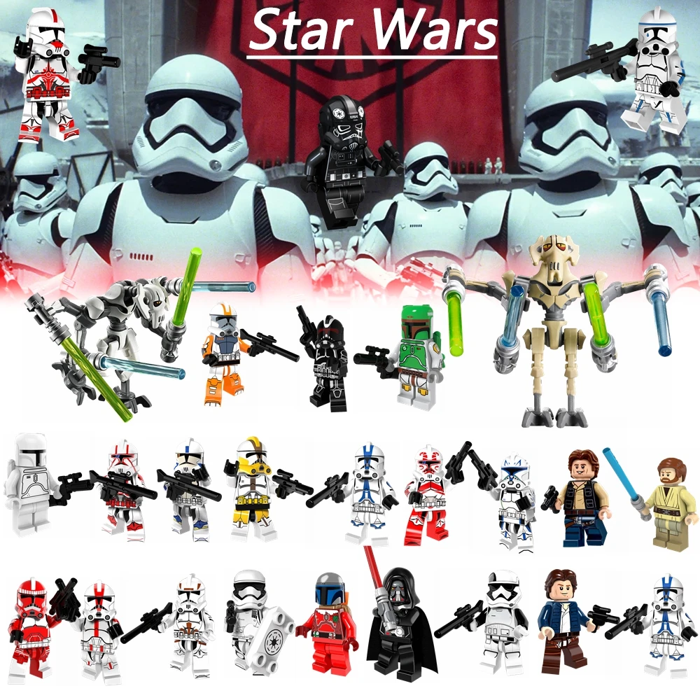 Legoing StarWars Clone Trooper Darth Vader Stormtooper Legoingly Star Wars Rebel Trooper Snowtrooper Children Birthday Toys Gift
Legoing StarWars Clone Trooper Darth Vader Stormtooper Legoingly Star Wars Rebel Trooper Snowtrooper Children Birthday Toys Gift