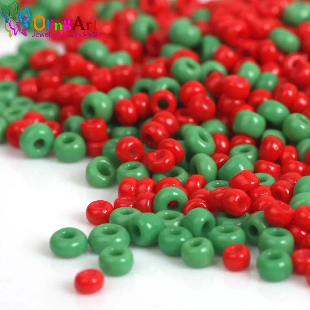 OlingArt 2MM Czech AAA Christmas opaque Green/Red Glass Seed beads 1600pcs Spacer Bead Bracelet necklace DIY jewelry making
OlingArt 2MM Czech AAA Christmas opaque Green/Red Glass Seed beads 1600pcs Spacer Bead Bracelet necklace DIY jewelry making