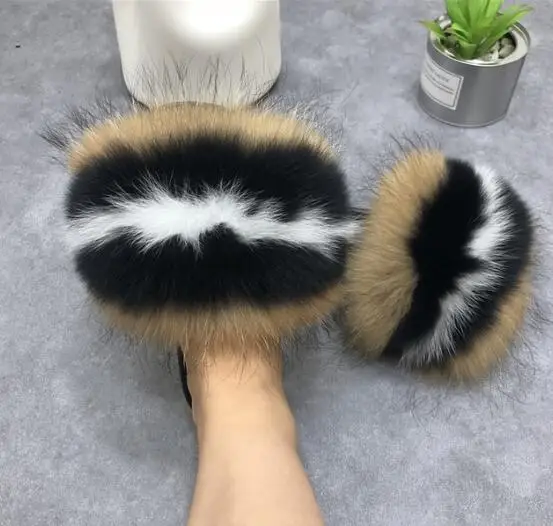 Women Real Fur Slippers Fox Home Fluffy Sliders Comfort With Feathers Furry Summer Flats Sweet Ladies Shoes Fox Fur Flip Flops
Women Real Fur Slippers Fox Home Fluffy Sliders Comfort With Feathers Furry Summer Flats Sweet Ladies Shoes Fox Fur Flip Flops