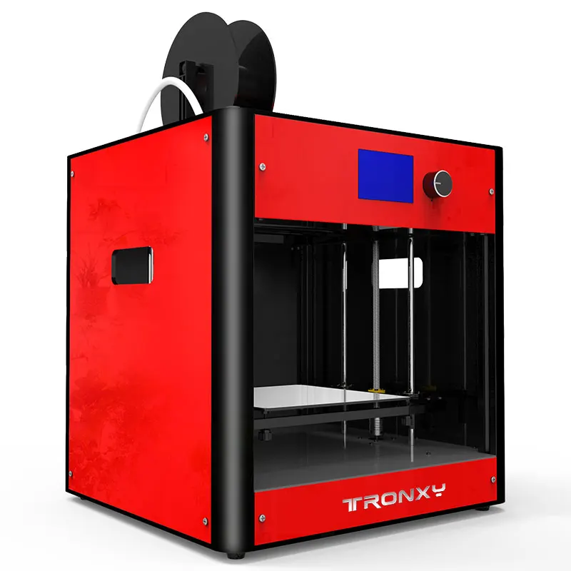 Tronxy Red 3D Printer kit FDM 3D Metal Dual Fans Dual Z Lead Screw Heatbed 3D Printering Size 210*210*210mm Full Metal Assembled 
Tronxy Red 3D Printer kit FDM 3D Metal Dual Fans Dual Z Lead Screw Heatbed 3D Printering Size 210*210*210mm Full Metal Assembled
