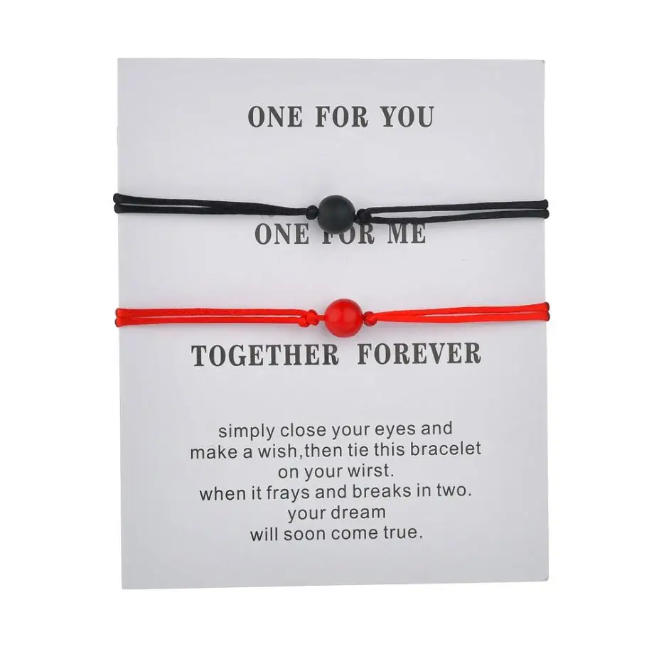 2pcs/set Matte Lava Stone Natural Stone Bead Bracelet Red String Braiding Couple Bracelets for Men Women Wish Jewelry best gift
2pcs/set Matte Lava Stone Natural Stone Bead Bracelet Red String Braiding Couple Bracelets for Men Women Wish Jewelry best gift