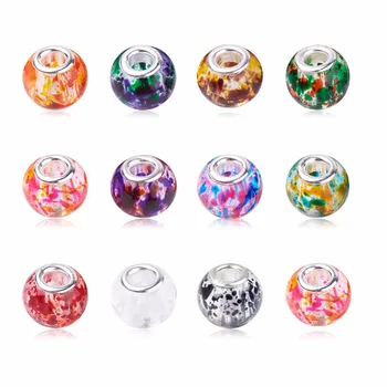 Murano Glass Beads Mix Color Large Hole with Silver Brass Cores European Charm fit Bracelet Necklace 20pcs/lot
Murano Glass Beads Mix Color Large Hole with Silver Brass Cores European Charm fit Bracelet Necklace 20pcs/lot