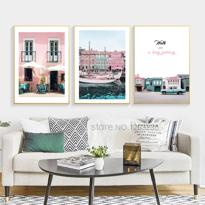 Pink House Nordic Poster Boat Wall Art Canvas Painting Travel Posters And Prints Cuadros Wall Pictures For Living Room Unframed
Pink House Nordic Poster Boat Wall Art Canvas Painting Travel Posters And Prints Cuadros Wall Pictures For Living Room Unframed