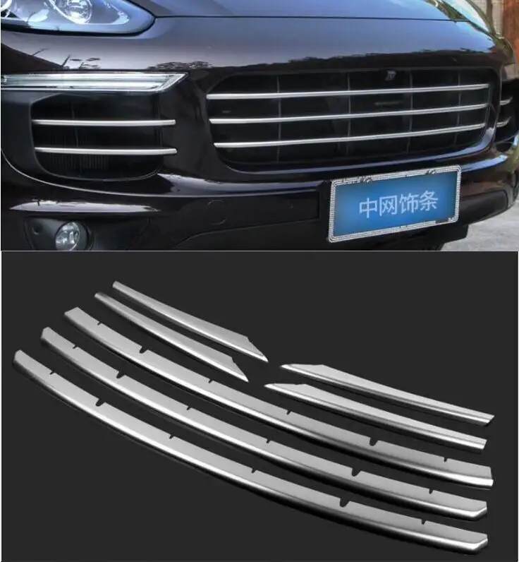 NEW ABS Chrome Car Front 3D bumper Mesh Vent Hole Dirt Grille Grills & Fog Lamp Cover Trims For 18 19 Porsche Cayenne 2018 2019
NEW ABS Chrome Car Front 3D bumper Mesh Vent Hole Dirt Grille Grills & Fog Lamp Cover Trims For 18 19 Porsche Cayenne 2018 2019