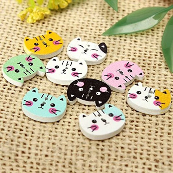 Best 100pcs Animal Cat Wooden Button Sewing Scrapbooking DIY Craft Colorful 2 Holes
Best 100pcs Animal Cat Wooden Button Sewing Scrapbooking DIY Craft Colorful 2 Holes