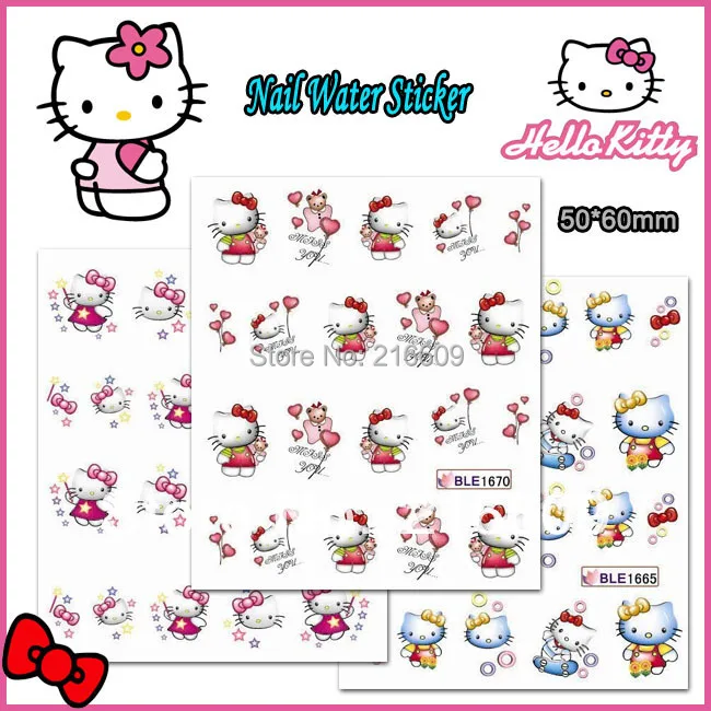 Nail 22Sheets/lot Mix Color Hello Kitty Nail Sticker Cartoon Design Individual Package DIY Nail Art Water Tips BLE1665-1675
Nail 22Sheets/lot Mix Color Hello Kitty Nail Sticker Cartoon Design Individual Package DIY Nail Art Water Tips BLE1665-1675