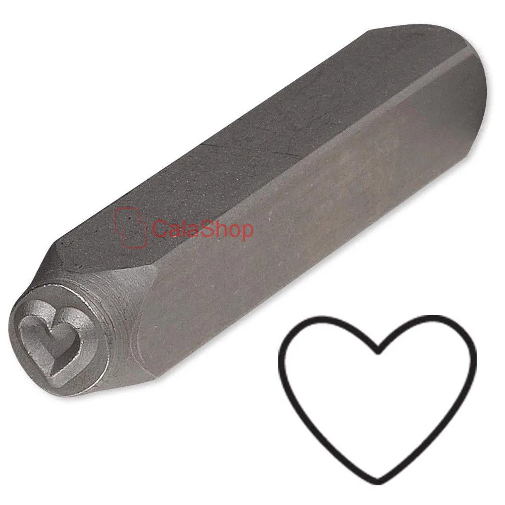 1 Pcs / Lot Heart Shape Steel Design Stamp Hand Punching Tool to Embellish Plastic Jewelry Blanks Clay
1 Pcs / Lot Heart Shape Steel Design Stamp Hand Punching Tool to Embellish Plastic Jewelry Blanks Clay