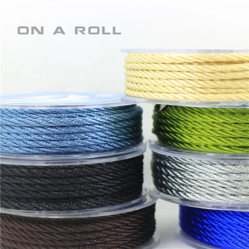 3mm Thread Cord String Strap Necklace beading Rope for Chinese Braided Knot DIY 14 color 4M/roll
3mm Thread Cord String Strap Necklace beading Rope for Chinese Braided Knot DIY 14 color 4M/roll