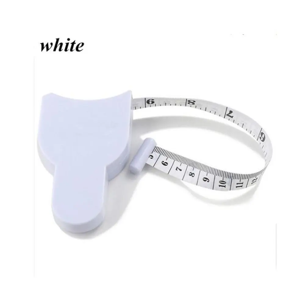 paquete de 2 Cinta m/étrica para medir el cuerpo, port/átil de doble cara pulgadas y CM herramienta de regla suave retr/áctil para mediciones degrasa corporal..