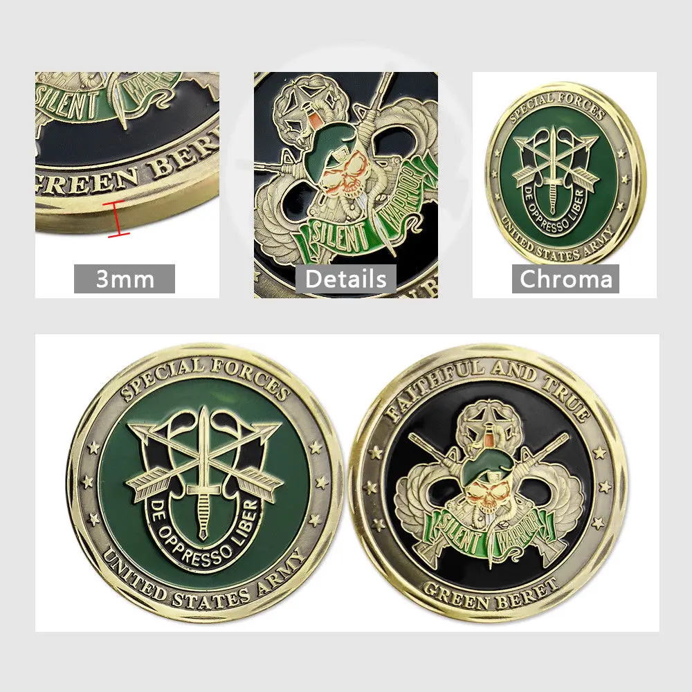 SOCOM USASOC Green Beret Army Special Forces Faithful and True US Challenge Coin,200pcs/lot DHL free shipping
SOCOM USASOC Green Beret Army Special Forces Faithful and True US Challenge Coin,200pcs/lot DHL free shipping