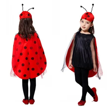 Children Girls Ladybug Lagybird Halloween Costume Cosplay Fancy Dress Outfit Sz5-9years
