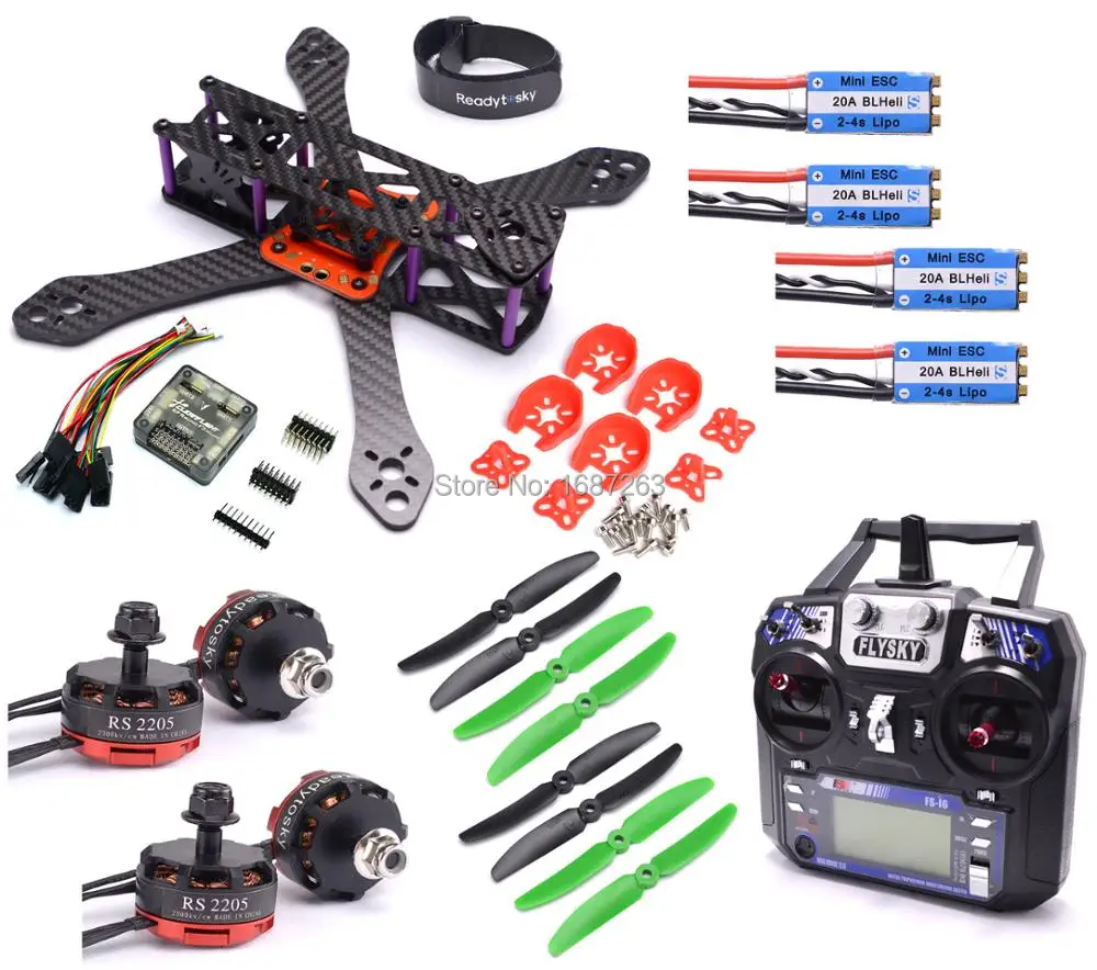 Reptile Martian II 220mm Frame Kit 4mm Arms F3 Acro Flight controller RS2205 Motor Mini BLHeli_S 20A 2-4S OPTO ESC Flysky I6
Reptile Martian II 220mm Frame Kit 4mm Arms F3 Acro Flight controller RS2205 Motor Mini BLHeli_S 20A 2-4S OPTO ESC Flysky I6
