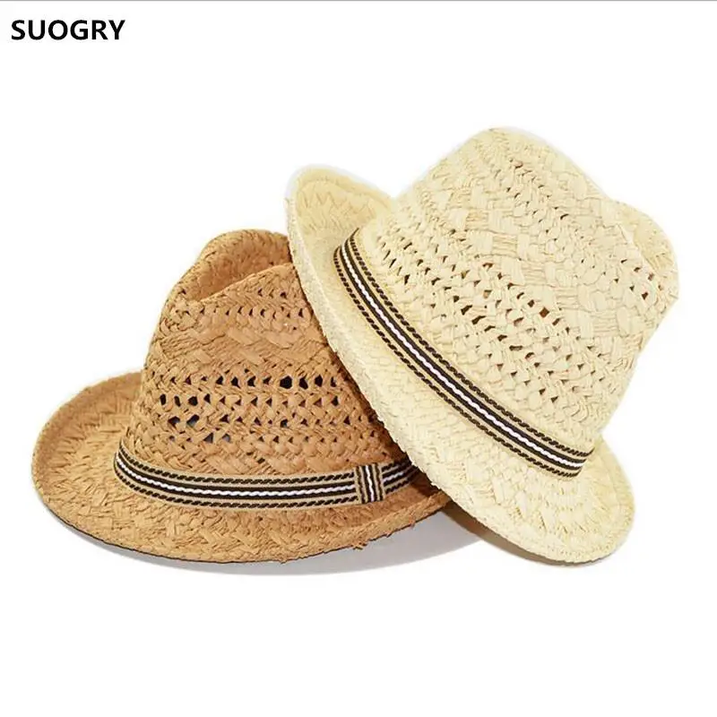 SUOGRY New Design Fashion High quality Handmade Straw Hat Parent child cap Jazz Formal TreeHat Summer Sun Hat Beach Hats
SUOGRY New Design Fashion High quality Handmade Straw Hat Parent child cap Jazz Formal TreeHat Summer Sun Hat Beach Hats