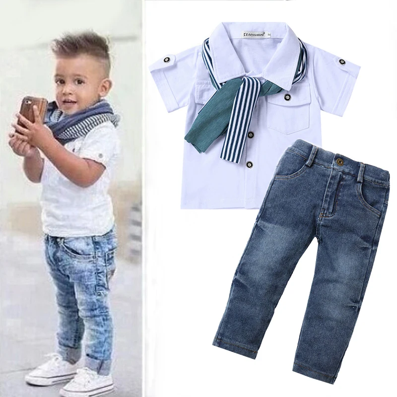 Summer Toddler Boy Clothes Children Clothing Boys Sets Costume For Kids Clothes Sets T-shirt+Jeans Sport Suits 2 3 4 5 6 7 Years
Summer Toddler Boy Clothes Children Clothing Boys Sets Costume For Kids Clothes Sets T-shirt+Jeans Sport Suits 2 3 4 5 6 7 Years