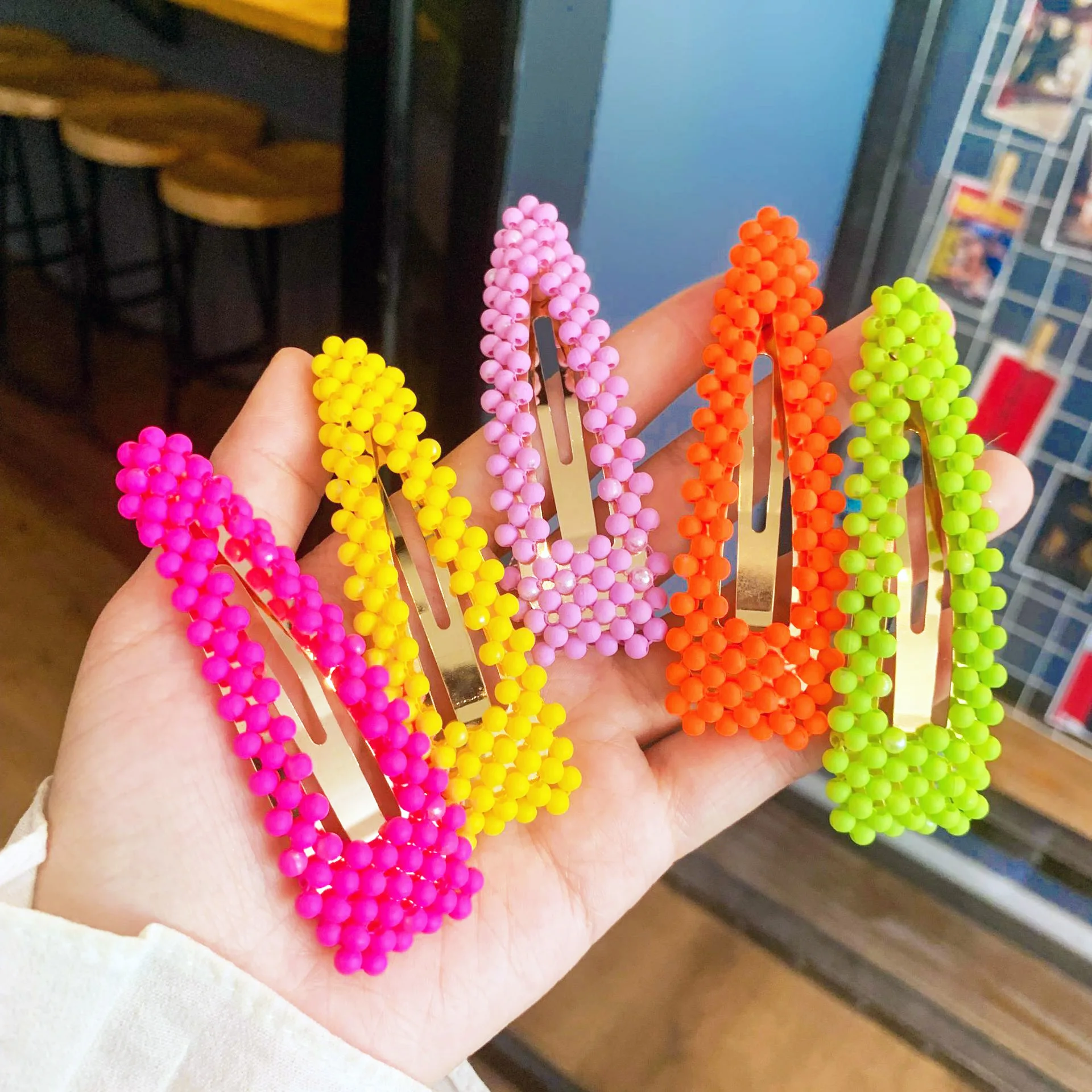 M MISM INS Hot Fluorescent Color Frosted Bead Cute Women Girl BB Sweet Beautiful Hair Clip Hairpin Barrettes Hair Accessories
M MISM INS Hot Fluorescent Color Frosted Bead Cute Women Girl BB Sweet Beautiful Hair Clip Hairpin Barrettes Hair Accessories