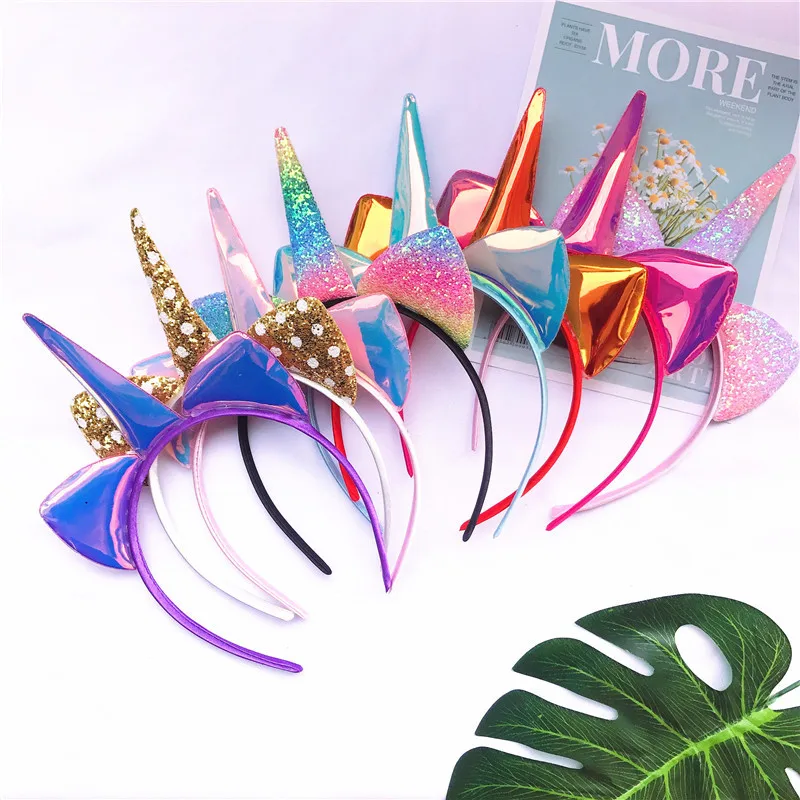 8 Colors Handmade Kids Party Unicorn Horn Headband Flower Horn Girls Headwear Birthday Hairband Hair Accessories for Baby
8 Colors Handmade Kids Party Unicorn Horn Headband Flower Horn Girls Headwear Birthday Hairband Hair Accessories for Baby
