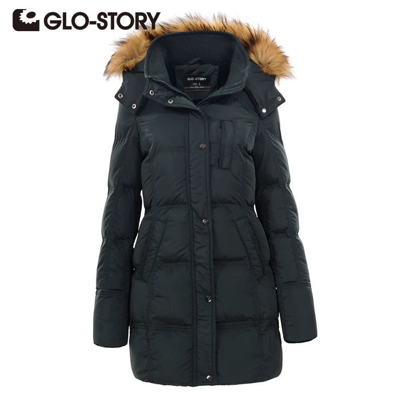 GLO-STORY 2018 Women Long Jacket Winter Thick Warm Fur Collar Hooded Detachable Coat Female padded Casual High Quality Overcoat
GLO-STORY 2018 Women Long Jacket Winter Thick Warm Fur Collar Hooded Detachable Coat Female padded Casual High Quality Overcoat