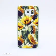 3229G Sunflowers Forever Sbv Print Hard Transparent Case Cover for Galaxy S3 S4 S5 & Mini S6 S7 & edge