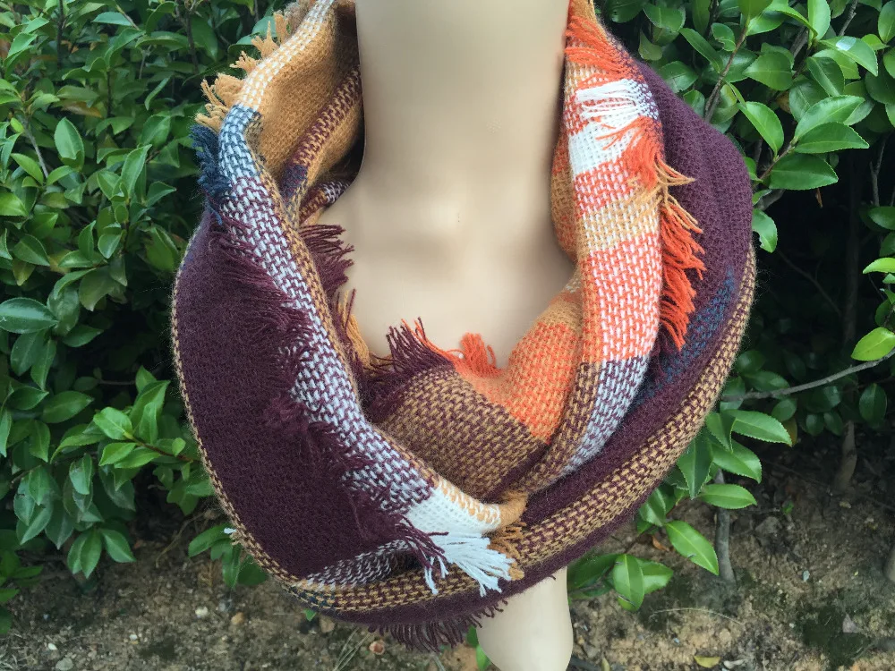 85cmX45CMWinter Chequer Loop Scarf Acrylic Tartan Loop Scarf Shawl Plaid Blanket Wrap Snood Fashional Women Infinity Scarf
85cmX45CMWinter Chequer Loop Scarf Acrylic Tartan Loop Scarf Shawl Plaid Blanket Wrap Snood Fashional Women Infinity Scarf