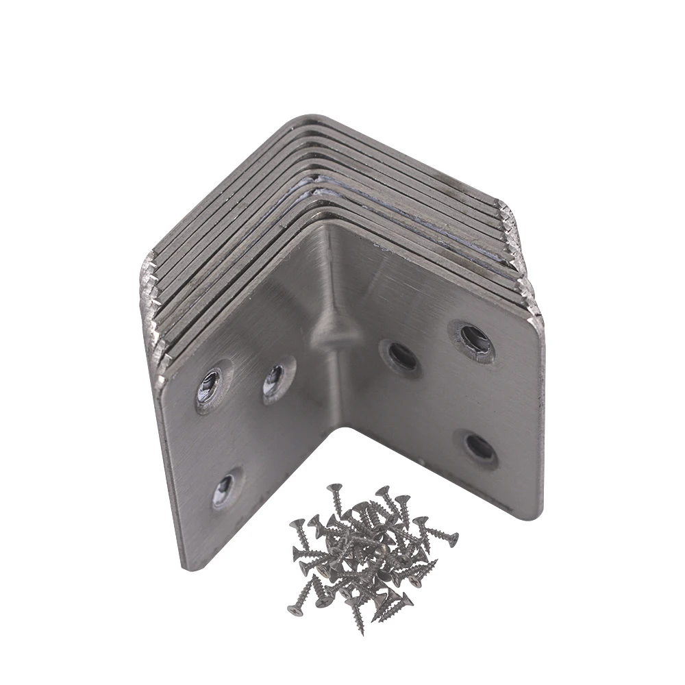 10 Pieces 6 Holes Stainless Steel Corner Brace 90 Degree Joint Angle Shelf Bracket Support Wall Hanging 38 x 30 x 30mm,with 50 S
10 Pieces 6 Holes Stainless Steel Corner Brace 90 Degree Joint Angle Shelf Bracket Support Wall Hanging 38 x 30 x 30mm,with 50 S