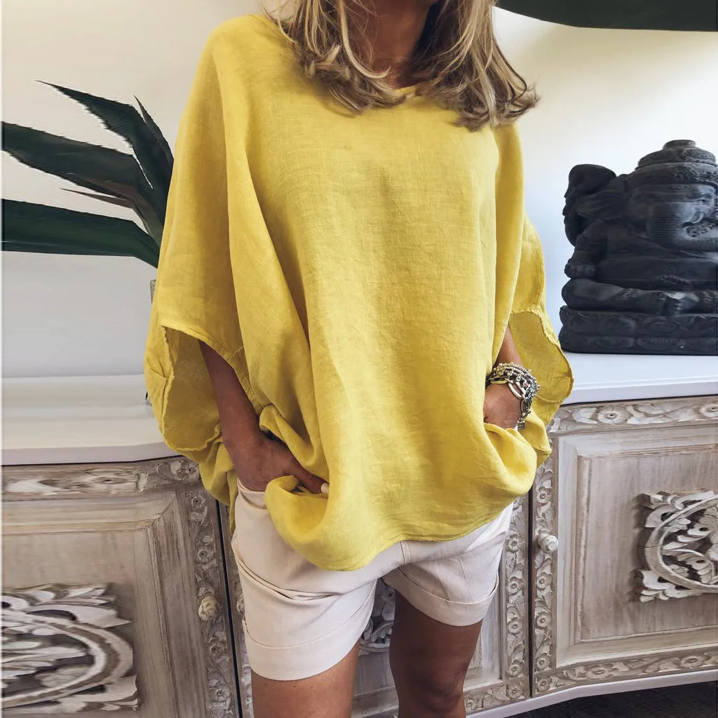 YOUYEDIAN Linen Large Size Tunic Shirt Women Loose Lantern sleeve Solid Blouse O-Neck Daily Lady Blouse Tops blusa mujer de moda
YOUYEDIAN Linen Large Size Tunic Shirt Women Loose Lantern sleeve Solid Blouse O-Neck Daily Lady Blouse Tops blusa mujer de moda
