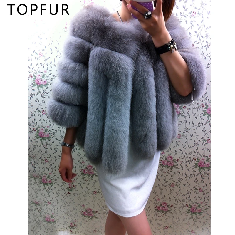 TOPFUR 2019 Fashion Real Fox Fur Coat For Women Winter Short Outwear Warm Thick Natural Fox Real Fur Jacket Solid Casual Basic
TOPFUR 2019 Fashion Real Fox Fur Coat For Women Winter Short Outwear Warm Thick Natural Fox Real Fur Jacket Solid Casual Basic