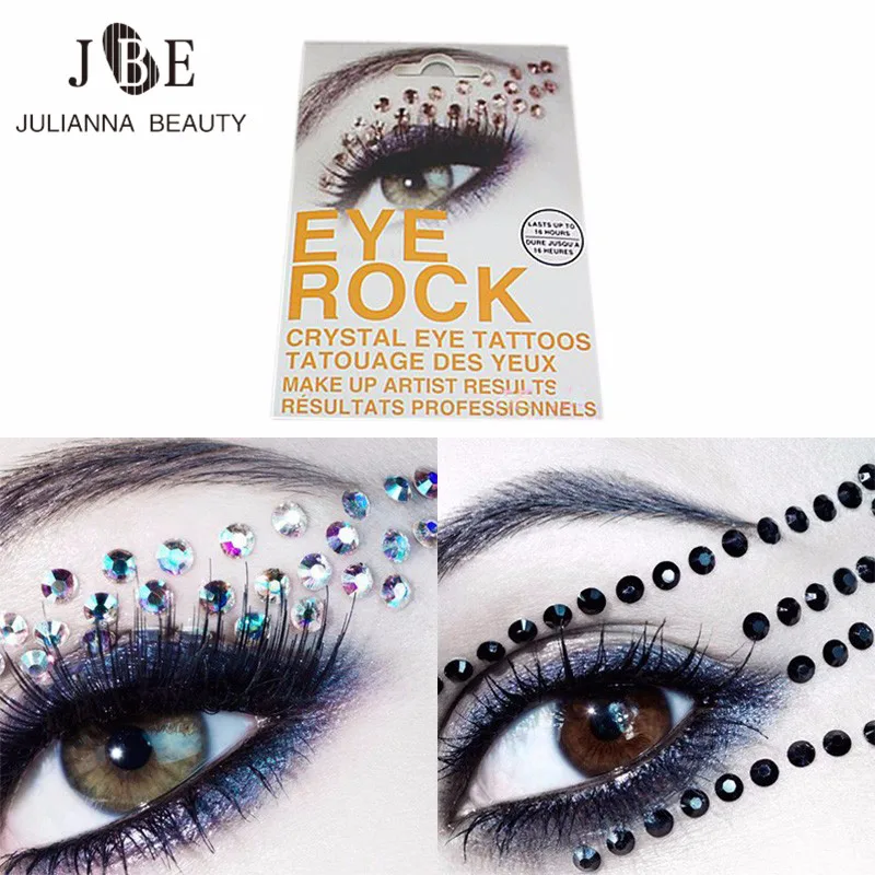

1 Pair Jewel Eyes Makeup Crystal Eyes Sticker Tattoo Diamond Makeup Eyeliner Party Eyeshadow Face Sticker Decoration Cosmetic