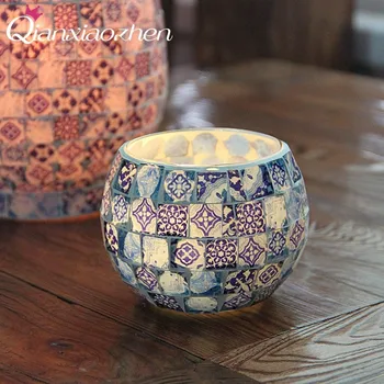 Qianxiaozhen Blue And White Porcelain Patch Glass Candle Holders Wedding Decorations Candles Home Decoration Candle Lantern
Qianxiaozhen Blue And White Porcelain Patch Glass Candle Holders Wedding Decorations Candles Home Decoration Candle Lantern