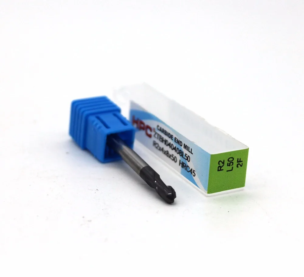 R2*4*8*50 of 2 flutes HRC 45 ball nose mill cutter carbide end mills CNC machine milling tools
R2*4*8*50 of 2 flutes HRC 45 ball nose mill cutter carbide end mills CNC machine milling tools