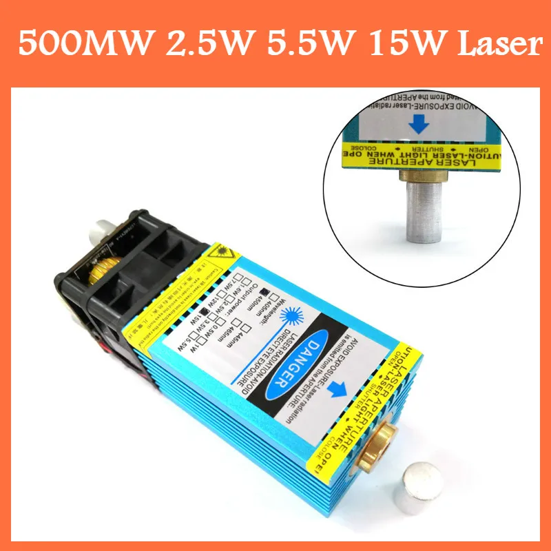 500MW 2.5W 5.5W 15W 450nm Focusing Blue Laser Module Laser Engraving Cutting TTL / PWM control
500MW 2.5W 5.5W 15W 450nm Focusing Blue Laser Module Laser Engraving Cutting TTL / PWM control