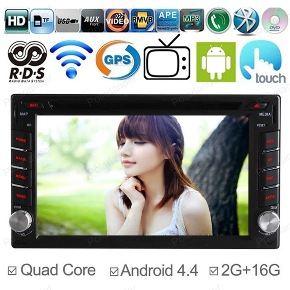 Универсальный автомобильный радиоприемник 2 din, 2G/16G, DVD, GPS Bluetooth навигация для Android 4.4, четырехъядерный процессор, поддержка 3G, DVR, OBD, Цифровое ТВ
Универсальный автомобильный радиоприемник 2 din, 2G/16G, DVD, GPS Bluetooth навигация для Android 4.4, четырехъядерный процессор, поддержка 3G, DVR, OBD, Цифровое ТВ