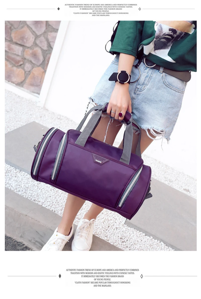 Professional Waterproof Large Sports Gym Bag With Shoes Pocket MenWomen Outdoor Fitness Training Duffle Bag Travel Yoga Handbag (29)