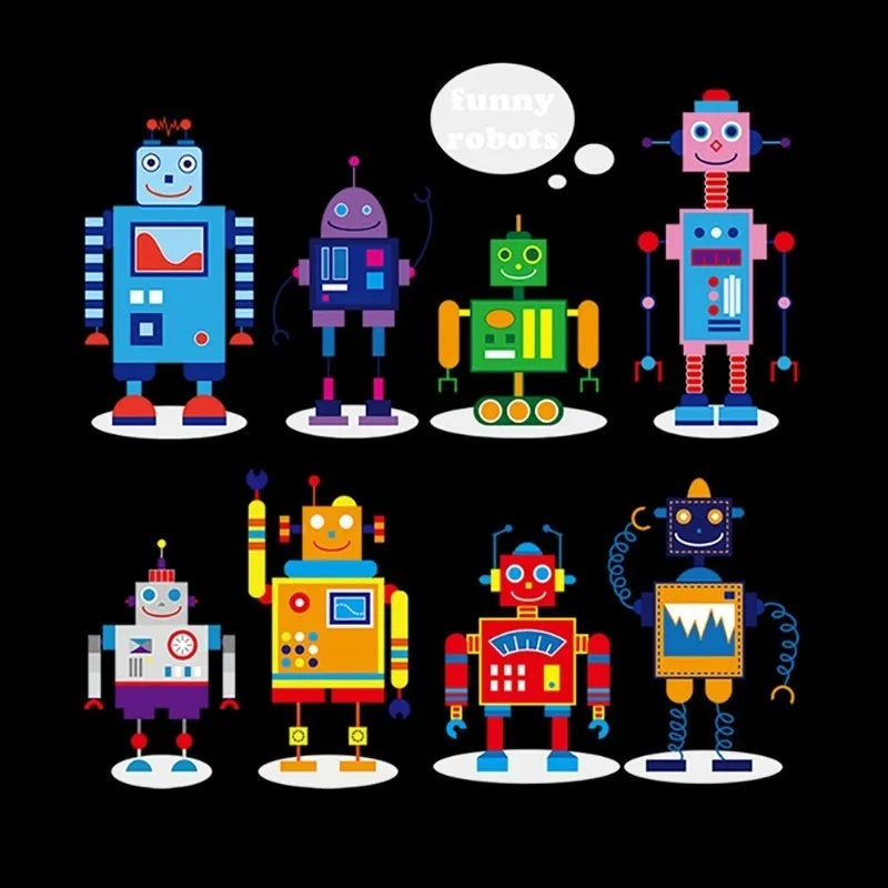 Cute Baby T shirt Heat Transfer Printing Robot Pvc Patch for Clothes Iron on Transfer Patches for Clothing Cartoon sticker
Cute Baby T shirt Heat Transfer Printing Robot Pvc Patch for Clothes Iron on Transfer Patches for Clothing Cartoon sticker