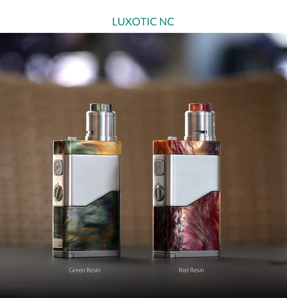 USA Warehouse Original WISMEC lUXOTIC NC Dual 20700 Kit 250W With Guillotine V2 RDA Premade Clapton 0.28ohm coil E cigs vape kit