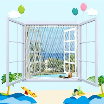 1Set Insect Screen Window Netting Kit Fly Bug Wasp Mosquito Curtain Mesh Net White Color Door Window Screen Mesh Net
1Set Insect Screen Window Netting Kit Fly Bug Wasp Mosquito Curtain Mesh Net White Color Door Window Screen Mesh Net