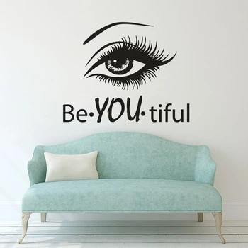 Beautiful Eyes Wall Art Murals Eyes Cosmetic Make Up Wall Decal Beauty Salon Window Poster Beautiful You Design Wallpaper AZ493
Beautiful Eyes Wall Art Murals Eyes Cosmetic Make Up Wall Decal Beauty Salon Window Poster Beautiful You Design Wallpaper AZ493