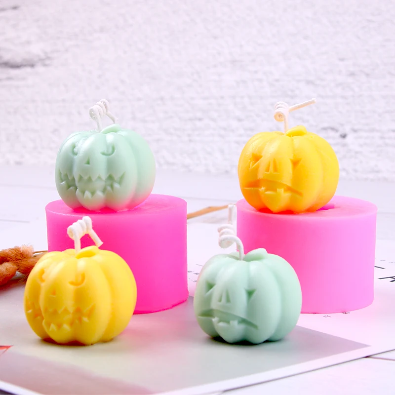 Halloween Pumpkin Shape Candle Silicone Mold DIY Aroma Plaster Crafts Mould For Party Decoration Small Candle Resin Soap Molds
Halloween Pumpkin Shape Candle Silicone Mold DIY Aroma Plaster Crafts Mould For Party Decoration Small Candle Resin Soap Molds