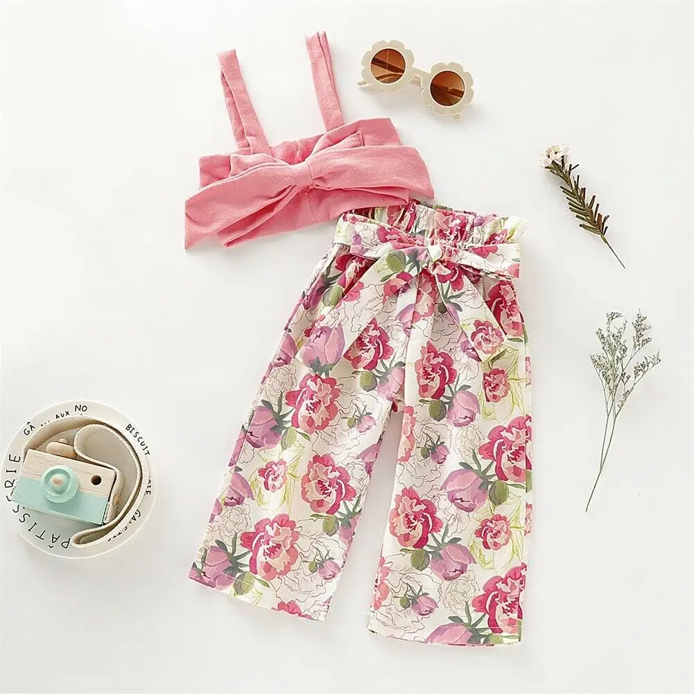 Cute Newborn Toddler Baby Girls Vest Crop Tops Floral Pants Outfits Clothes Baby Girls Clothes set Summer
Cute Newborn Toddler Baby Girls Vest Crop Tops Floral Pants Outfits Clothes Baby Girls Clothes set Summer