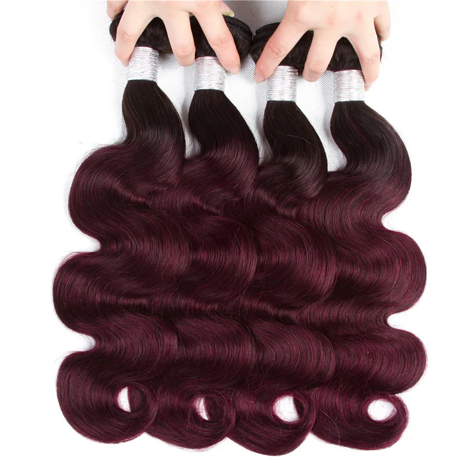 Top 1B 99j Ombre Brazilian Body Wave Hair Weave Bundles Raw Virgin hair 3 or 4 Bundles Ombre Hair Extensions Very Soft Wholesale
Top 1B 99j Ombre Brazilian Body Wave Hair Weave Bundles Raw Virgin hair 3 or 4 Bundles Ombre Hair Extensions Very Soft Wholesale