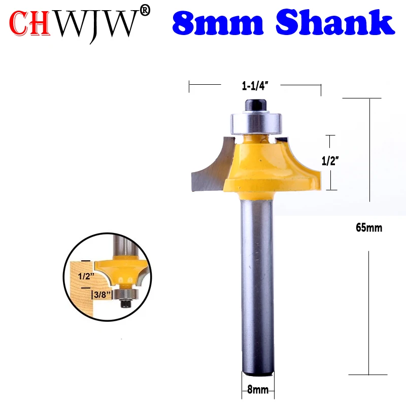 CHWJW 1PC 8mm Shank Round Over Beading Edging Router Bit wood router bit Straight end mill trimmer
CHWJW 1PC 8mm Shank Round Over Beading Edging Router Bit wood router bit Straight end mill trimmer