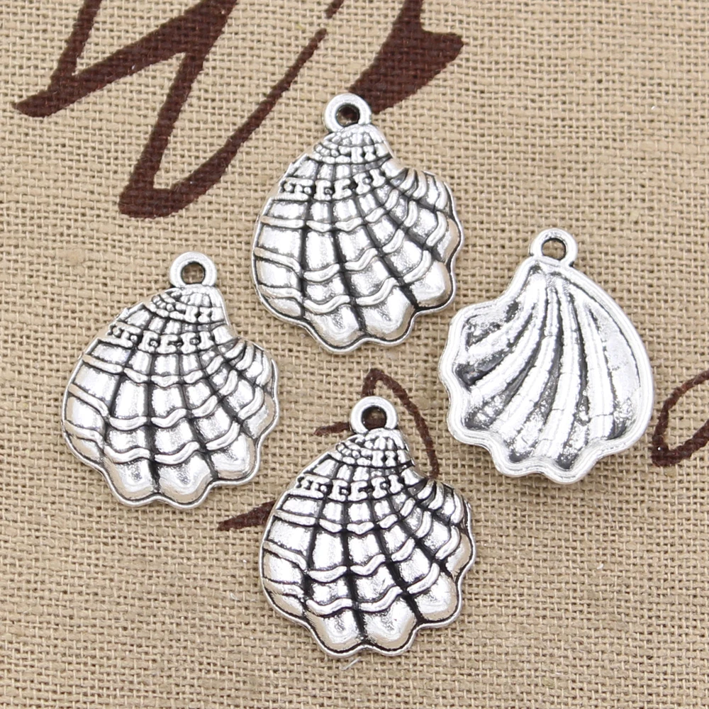 8pcs Charms scallop conch shell 23x19mm Antique Silver Bronze Plated Pendants Making DIY Handmade Tibetan Finding Jewelry 
8pcs Charms scallop conch shell 23x19mm Antique Silver Bronze Plated Pendants Making DIY Handmade Tibetan Finding Jewelry